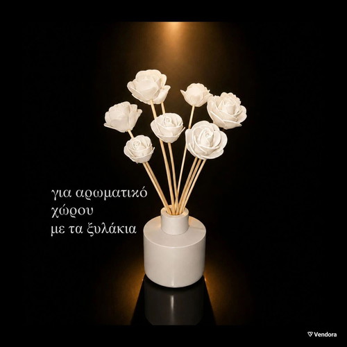Decorative Flowers for Room Fragrance Set of 6 Sticks