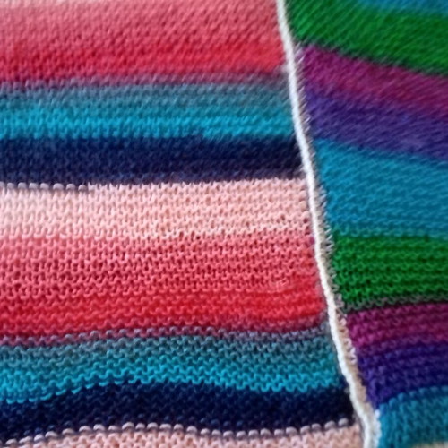 Knitted handmade baby blanket like new