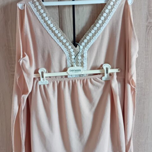 Grama dress with skirt lining set beige like new