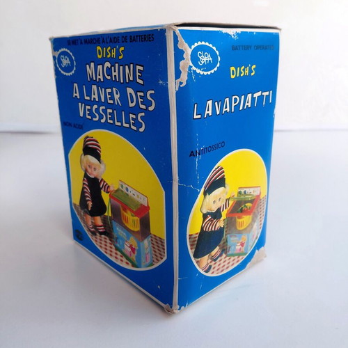 Crystal washing machine toy Solpa 1970s battery operated