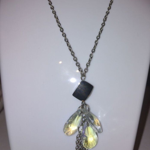 Dalila fashion necklace used, colorful, metal