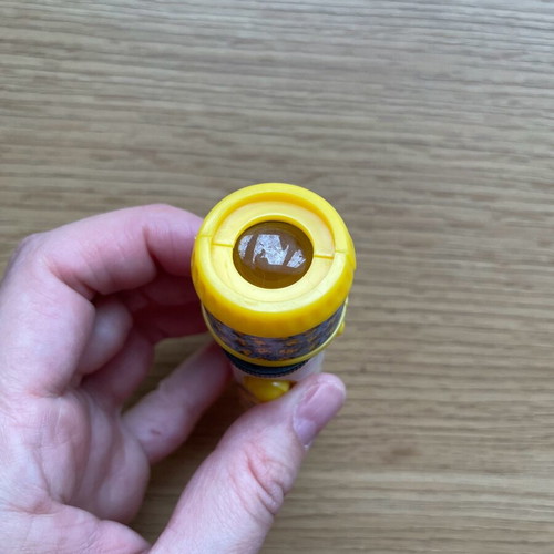 Minions flashlight used with 5 scenes from Despicable Me
