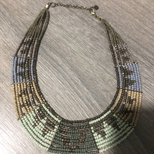 Matching necklace and bracelet set used