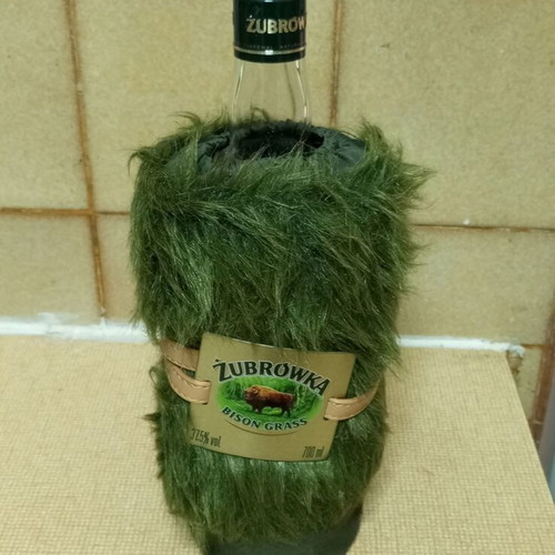 Żubrówka Bison Grass Vodka Bottle limited edition, like new