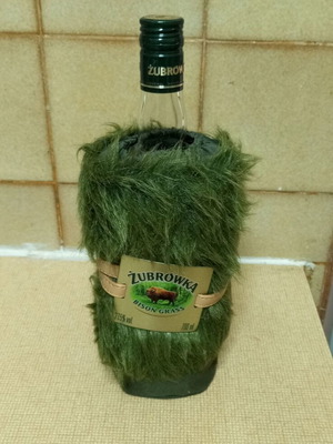 Żubrówka Bison Grass Vodka Bottle limited edition, like new