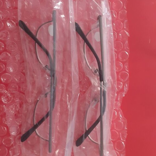 Presbyopia Glasses +1.00 with Metal Half-Moon Frame New, Black