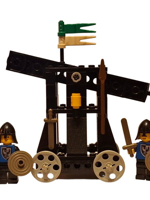 Винтидж Lego 6030 Комплект Рицари на Ястреба с катапулт употребяван, пълен с инструкции