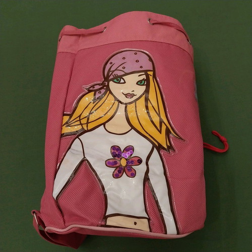 Barbie backpack like new, large and spacious