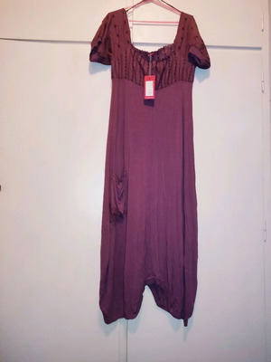 Women's summer dress new, long, in rotten apple shade
