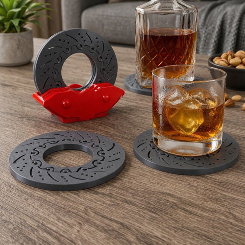 3D Printed Brake Disc Coaster new, handmade design