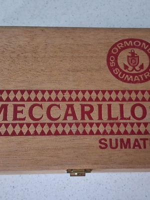Ξύλινο κουτί πούρων Meccarillos Sumatra Ormond 50, συλλεκτικό