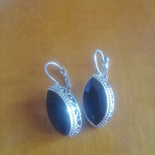 Vintage earrings like new, two pairs Gianniotika with synthetic crystals