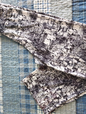 Flowy pants with grey patterns like new, size S