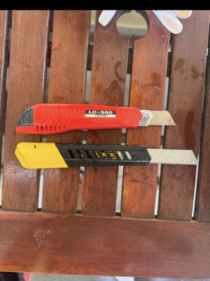 Tajima and Stanley utility knives