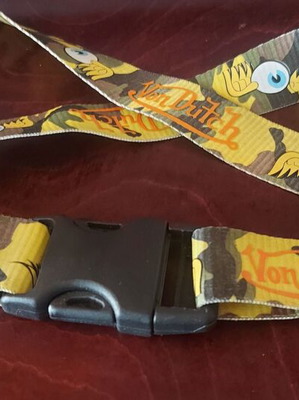 Von Dutch lanyard like new, multicolor with strong metal clasp