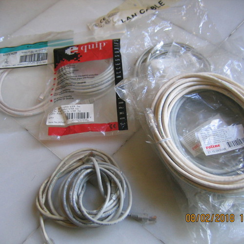 Computer power cords used in excellent condition, black and gray