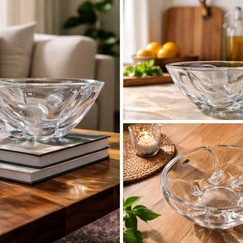 Crystalite Bohemia Macao crystal bowl 25.5cm new