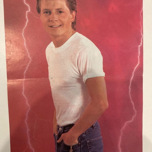 Bruce Springsteen - Michael J Fox Insert Poster from Manina Magazine In good condition Price 5 Euro