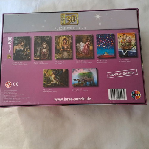 Heye puzzle 3D image used, 500 pieces