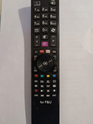 Remote control compatible with F&U televisions new