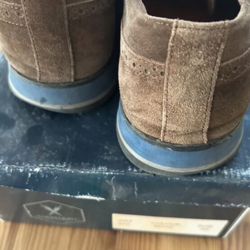 Damiani men's shoes used, brown, size 42, derby style