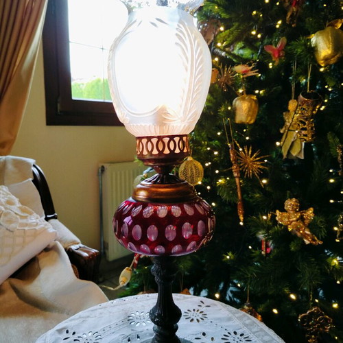 Handmade vintage lamp used like new