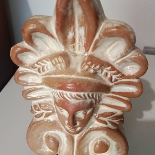 Akrokeramo traditional decorative element made of clay, like new