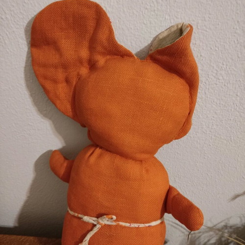 Cat doll old used 57cm