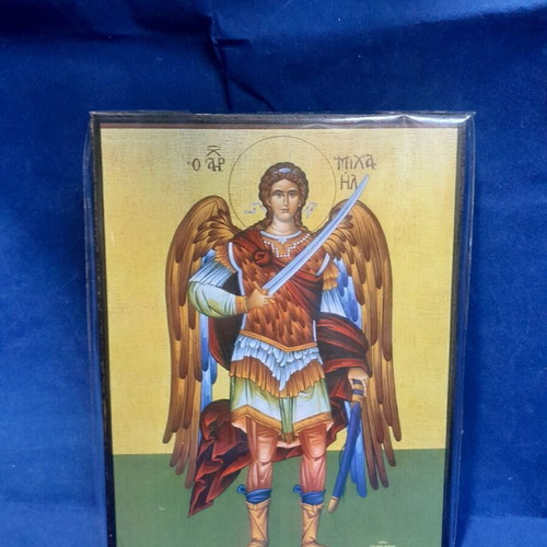Saint Michael wooden icon new 15x20