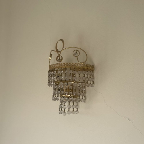 Vintage crystal chandeliers set of 6 like new