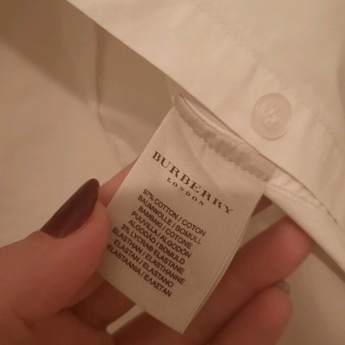 Burberry women's shirt size M like new, white