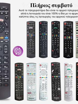 Panasonic Replacement Remote Control for Smart TV LCD 4K Ultra HD New