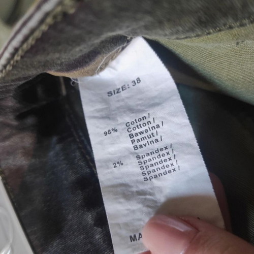 Women's cargo jean pants khaki like new size M