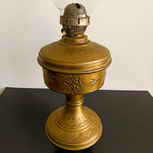 Brass lamp used, vintage