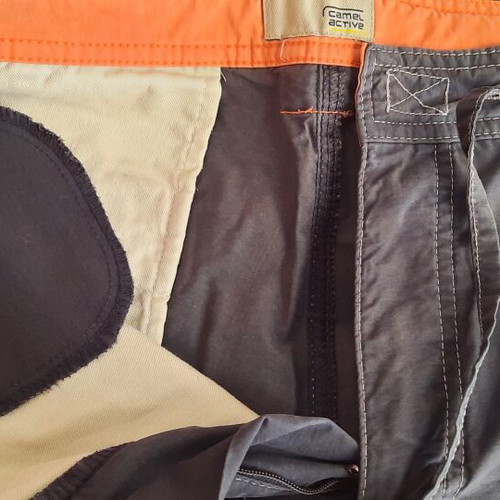 Camel Active men's bermuda shorts used, size L, blue, 6 pockets