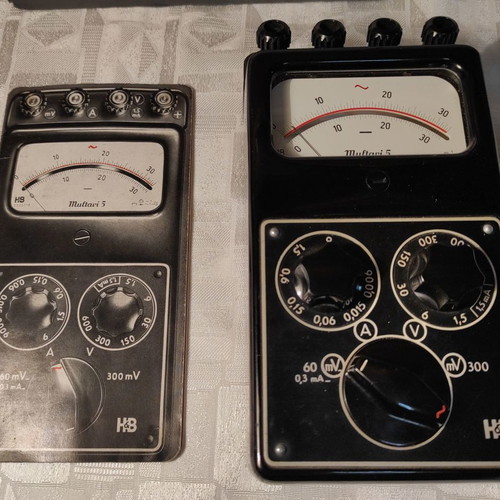 Multavi-5 multimeter used, vintage German bakelite from 1950