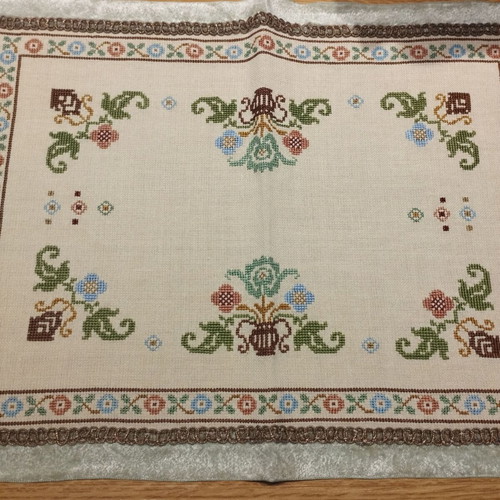 Handmade embroidery like new with velvet finish 36.5×27