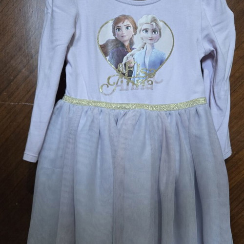 Frozen Elsa & Anna dress purple like new 110 cm H&M