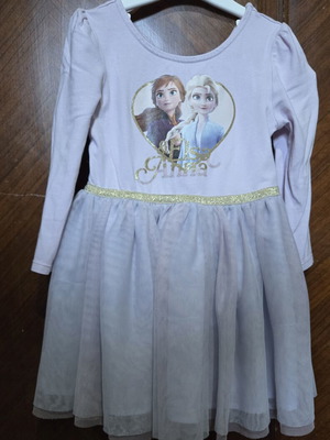 Frozen Elsa & Anna dress purple like new 110 cm H&M
