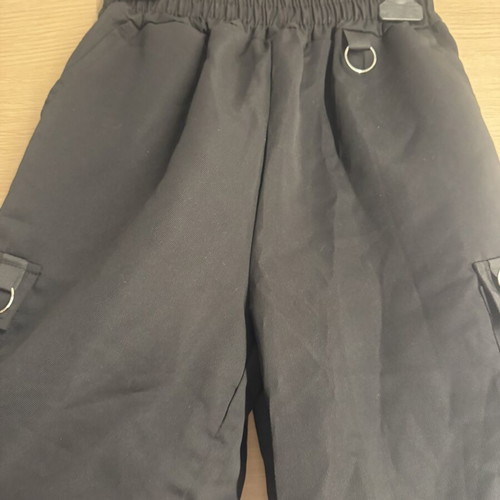 Shein Black Cargo Shorts Techwear Style Like New, Size L