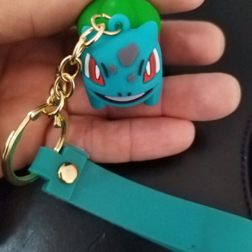 Pokemon keychain new, blue multicolor