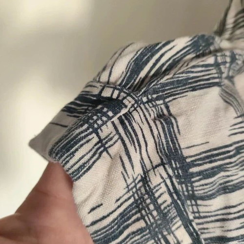 Francesca Bettini Linen V-Neck Shirt Size L Like New