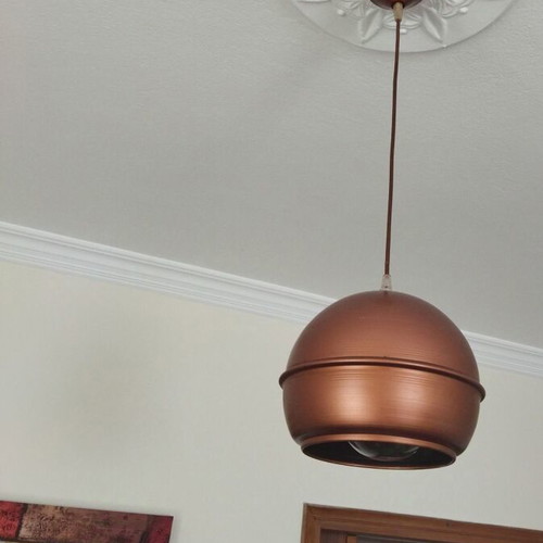 Modern copper ceiling lights like new, set of 2 pieces