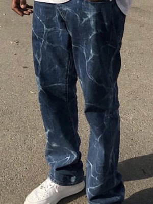 Bleached jeans used, size 40, straight fit