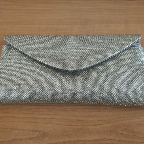 Envelope bag used, rose gold silver color