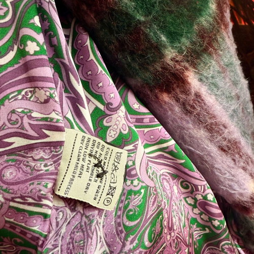 Vassia Kostara coat like new, small medium, purple wool blend