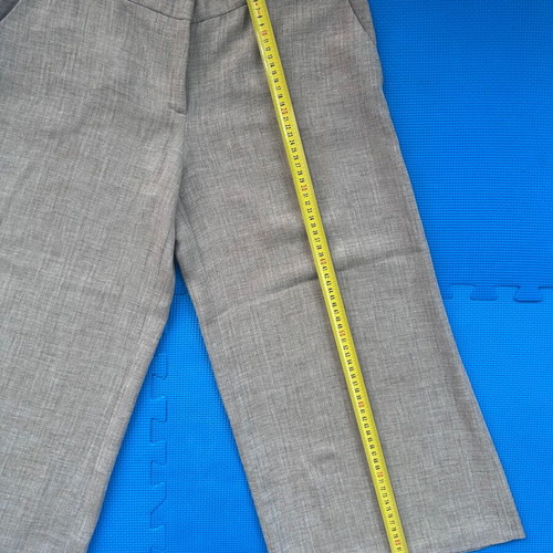 Raxevsky beige zip culottes pants, like new, size Large