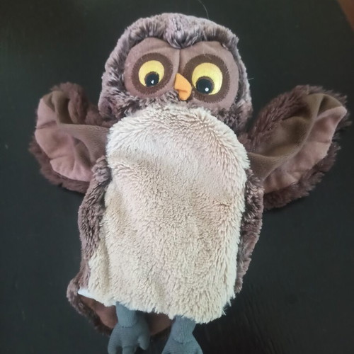 Owl hand puppet in like new condition