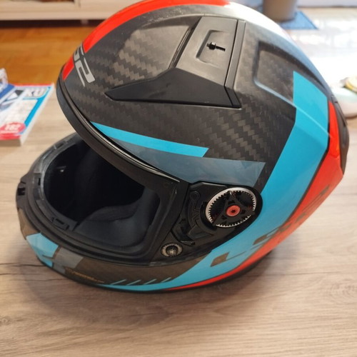 LS2 Vector II Carbon Motorcycle Helmet XL 61-62 Like New