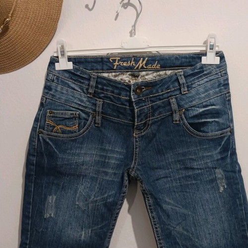 Fresh denim bermuda shorts like new, blue, size S / 36 / 8